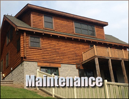  Rutledge, Alabama Log Home Maintenance
