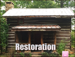 Historic Log Cabin Restoration  Rutledge, Alabama